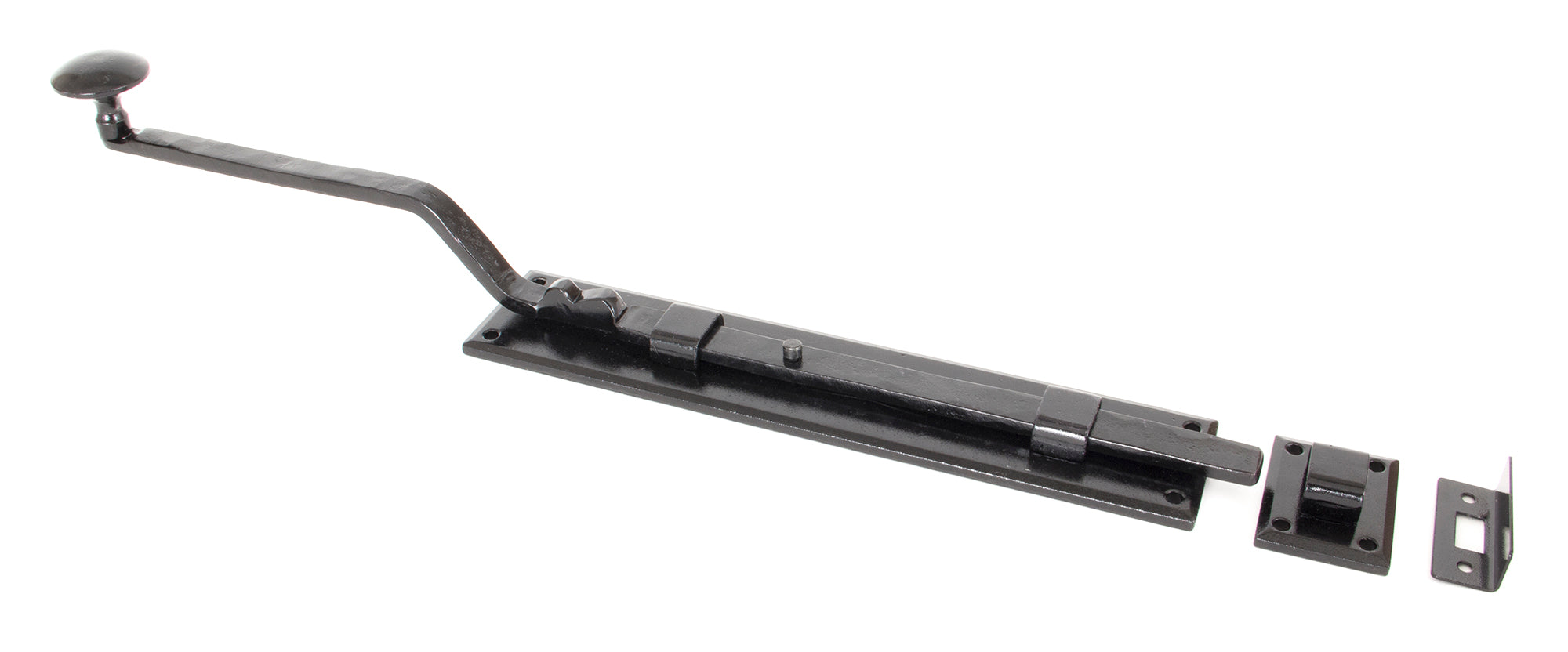 Black 10" French Door Bolt