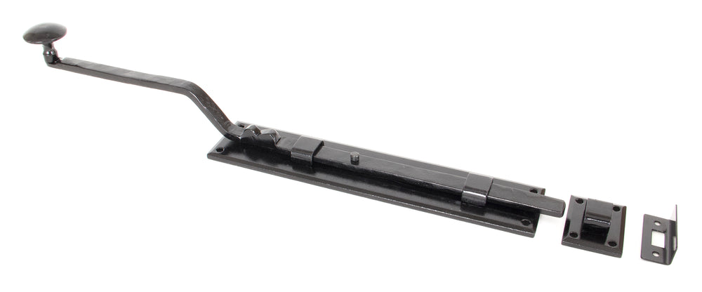 Black 10" French Door Bolt