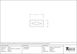 Mortice Plate for Cranked Door Bolt