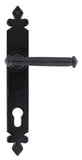 Black Tudor Lever Espag. Lock Set