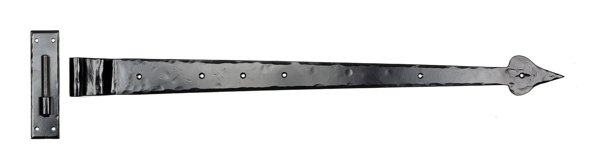 Black 35" Hook & Band Hinge - Cranked (pair)