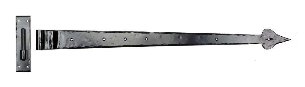 Black 35" Hook & Band Hinge - Cranked (pair)
