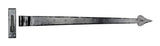 Black 35" Hook & Band Hinge - Cranked (pair)