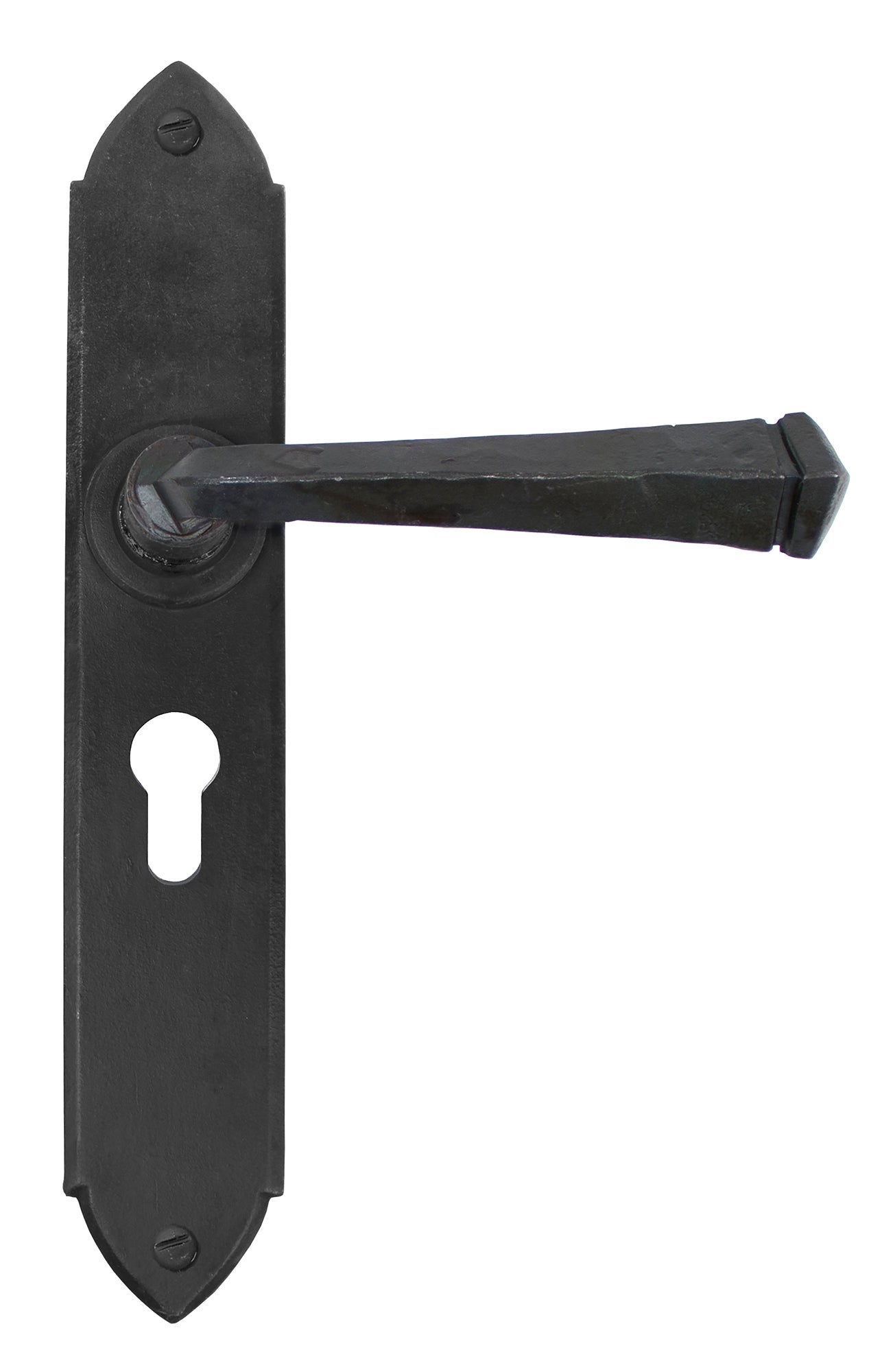 Beeswax Gothic Lever Euro Lock Set