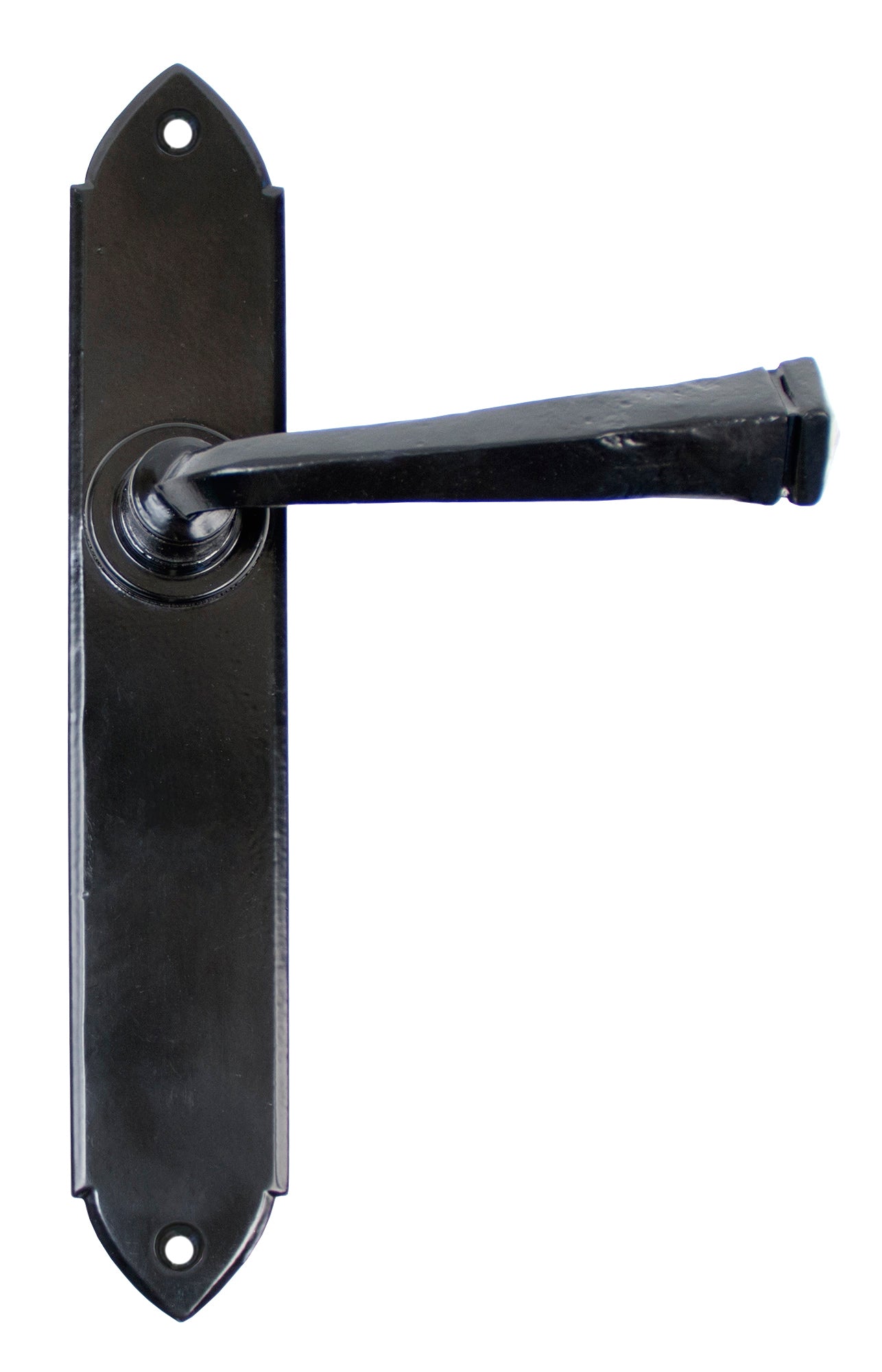 Black Gothic Lever Latch Set