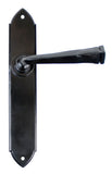 Black Gothic Lever Latch Set