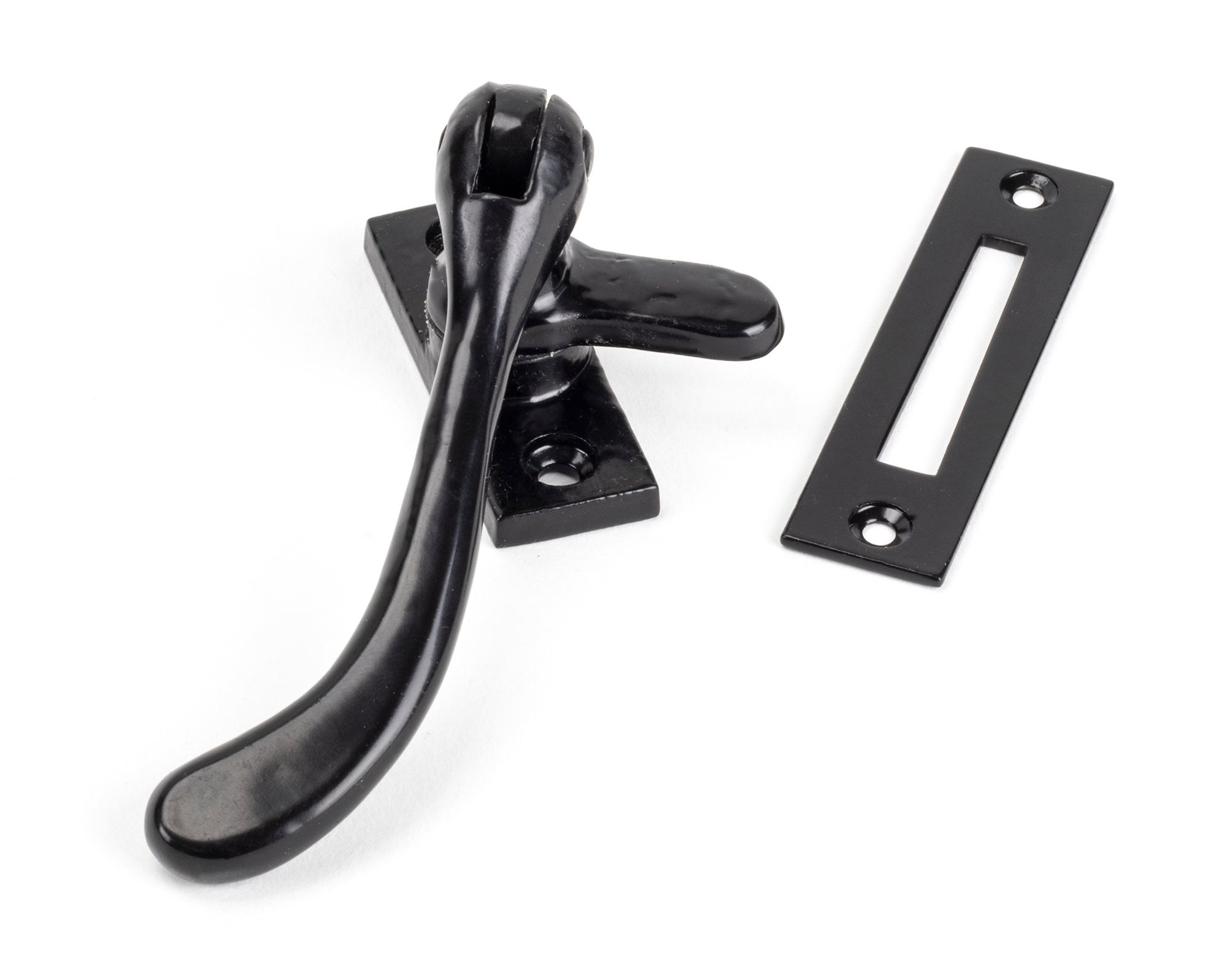 Black Handmade Peardrop Fastener