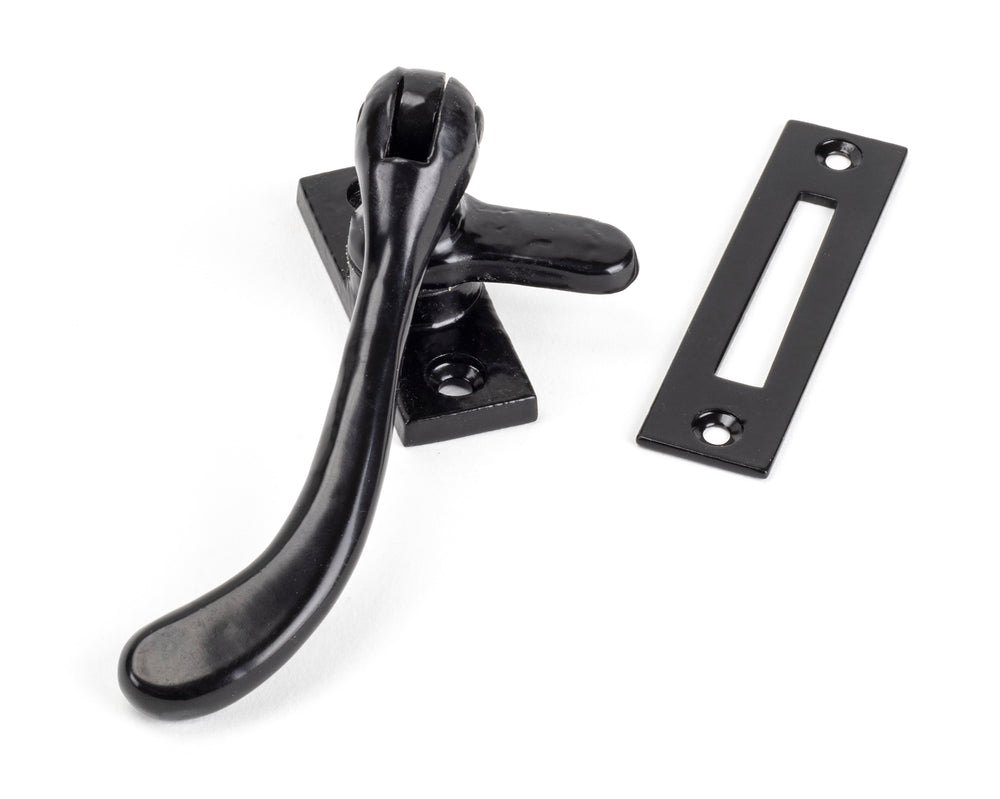 Black Handmade Peardrop Fastener