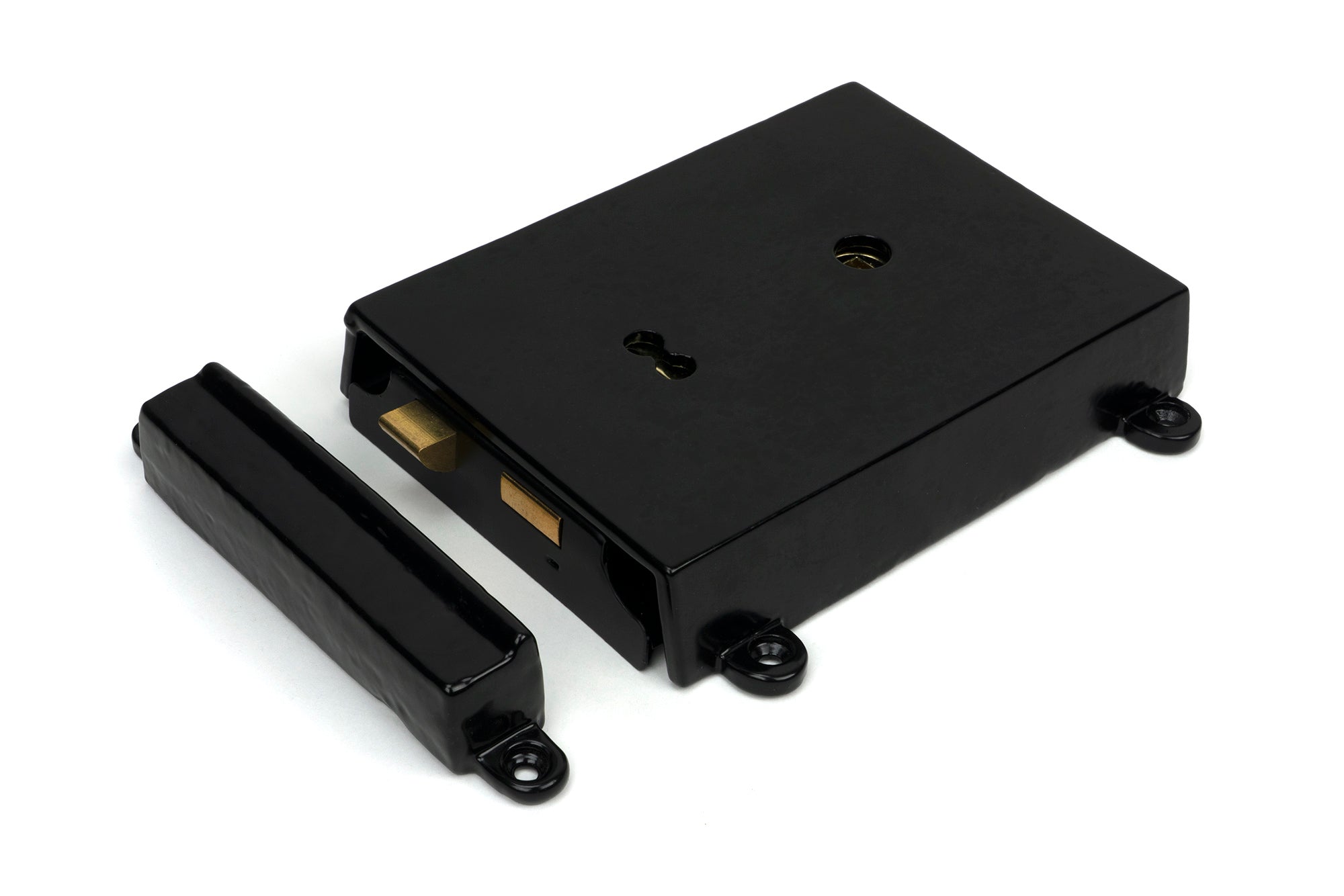 Black Rim Lock & Cast Iron Cover