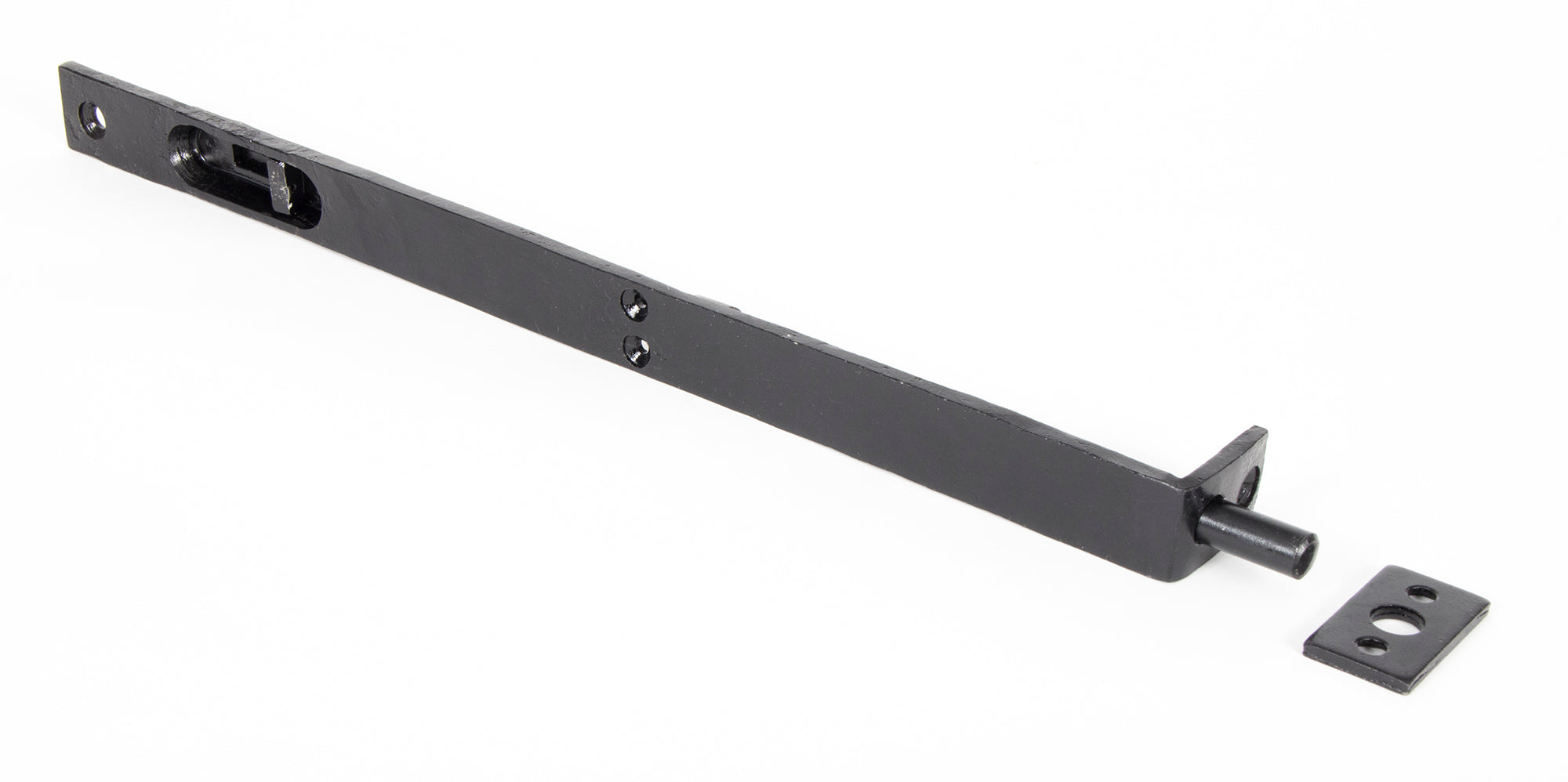 Black 12" Flush/Slide Door Bolt