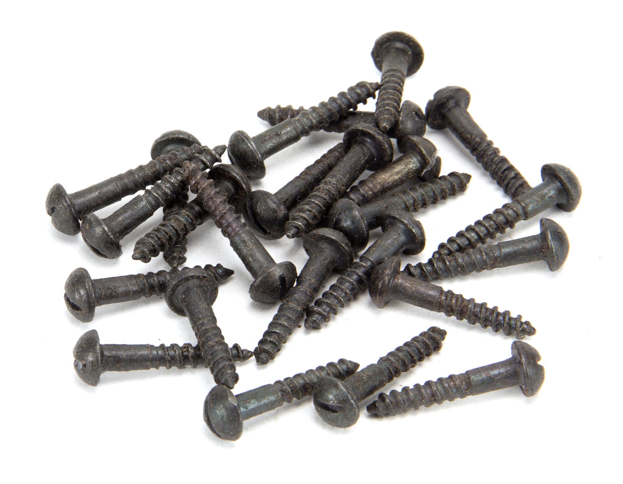 Beeswax 8x1" Round Head Screws (25)