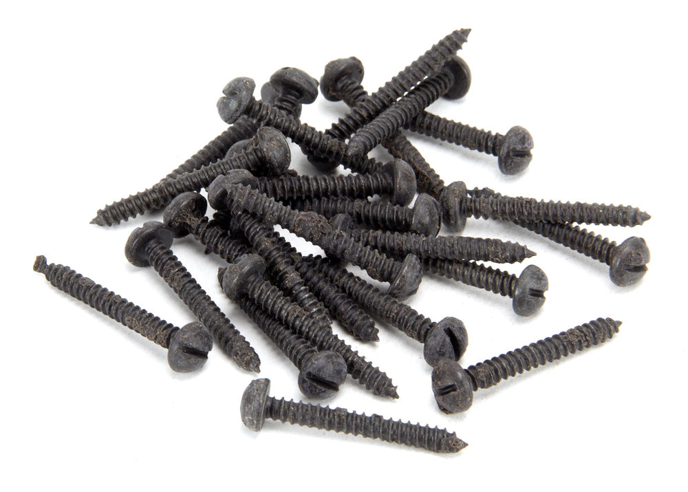 Beeswax 8 x 1¼" Round Head Screws (25)