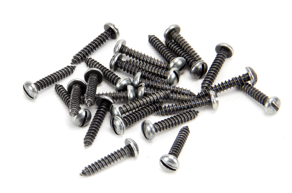 Pewter 6 x 3/4" Round Head Screws (25)