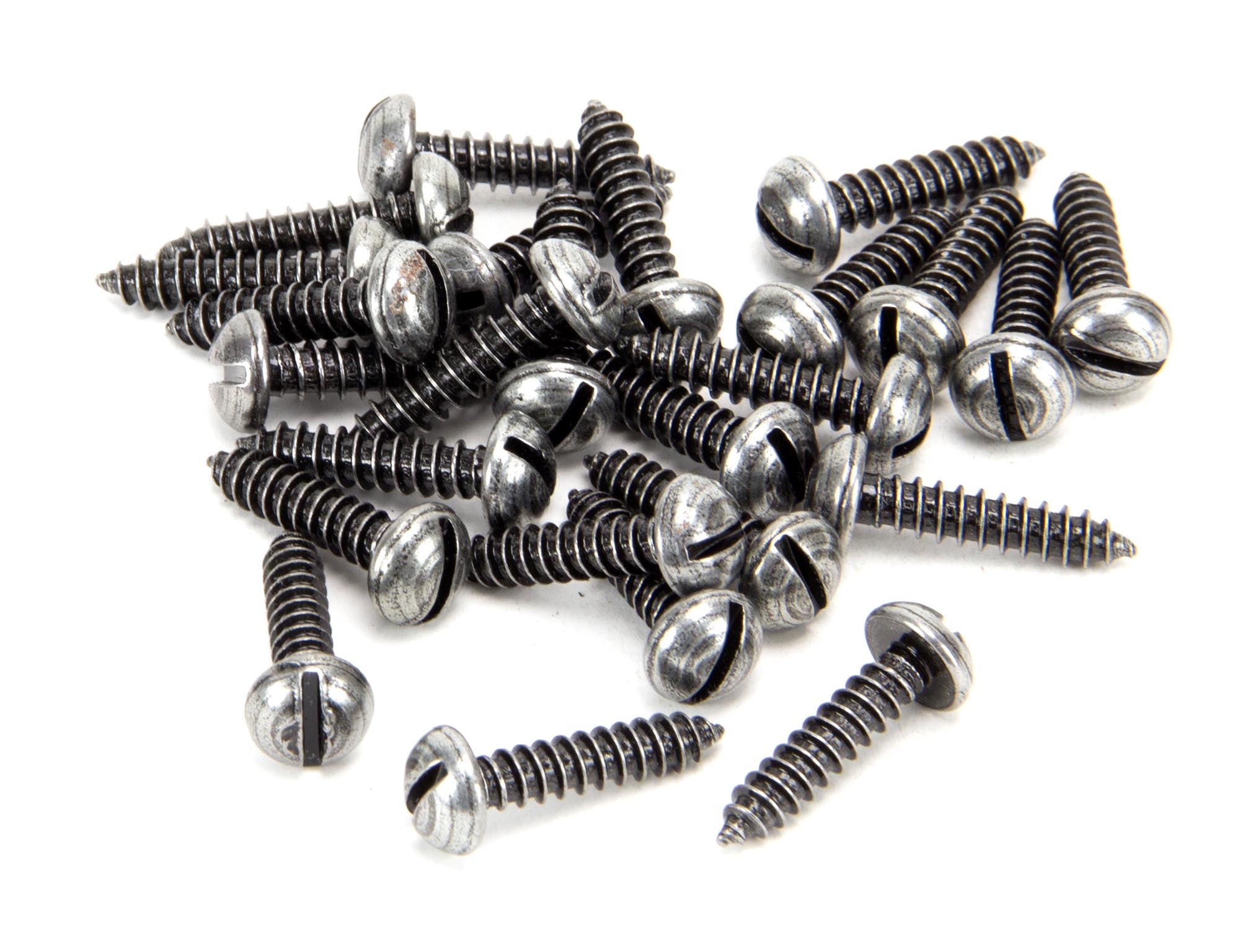 Pewter 8 x 3/4" Round Head Screws (25)