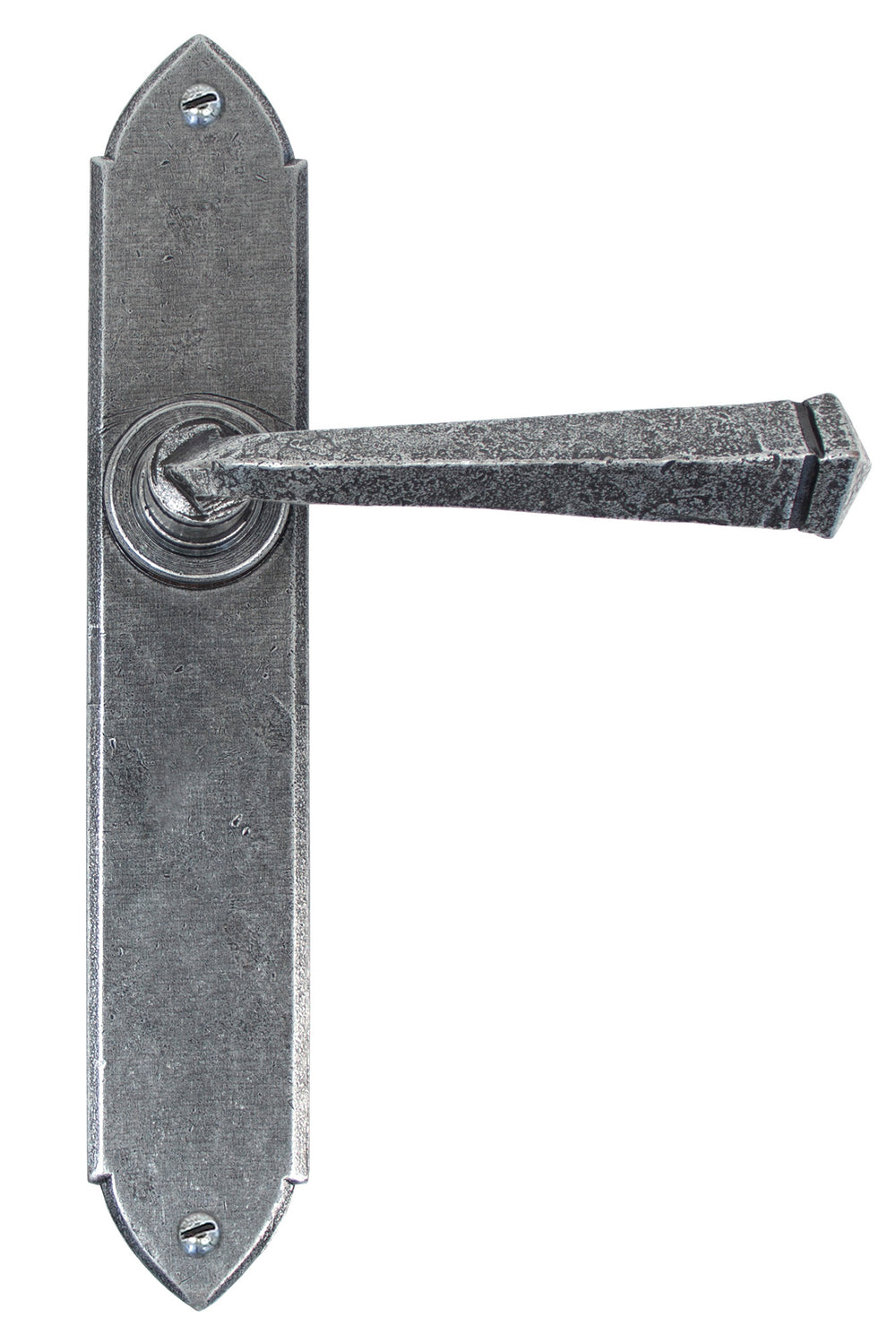 Pewter Gothic Lever Latch Set