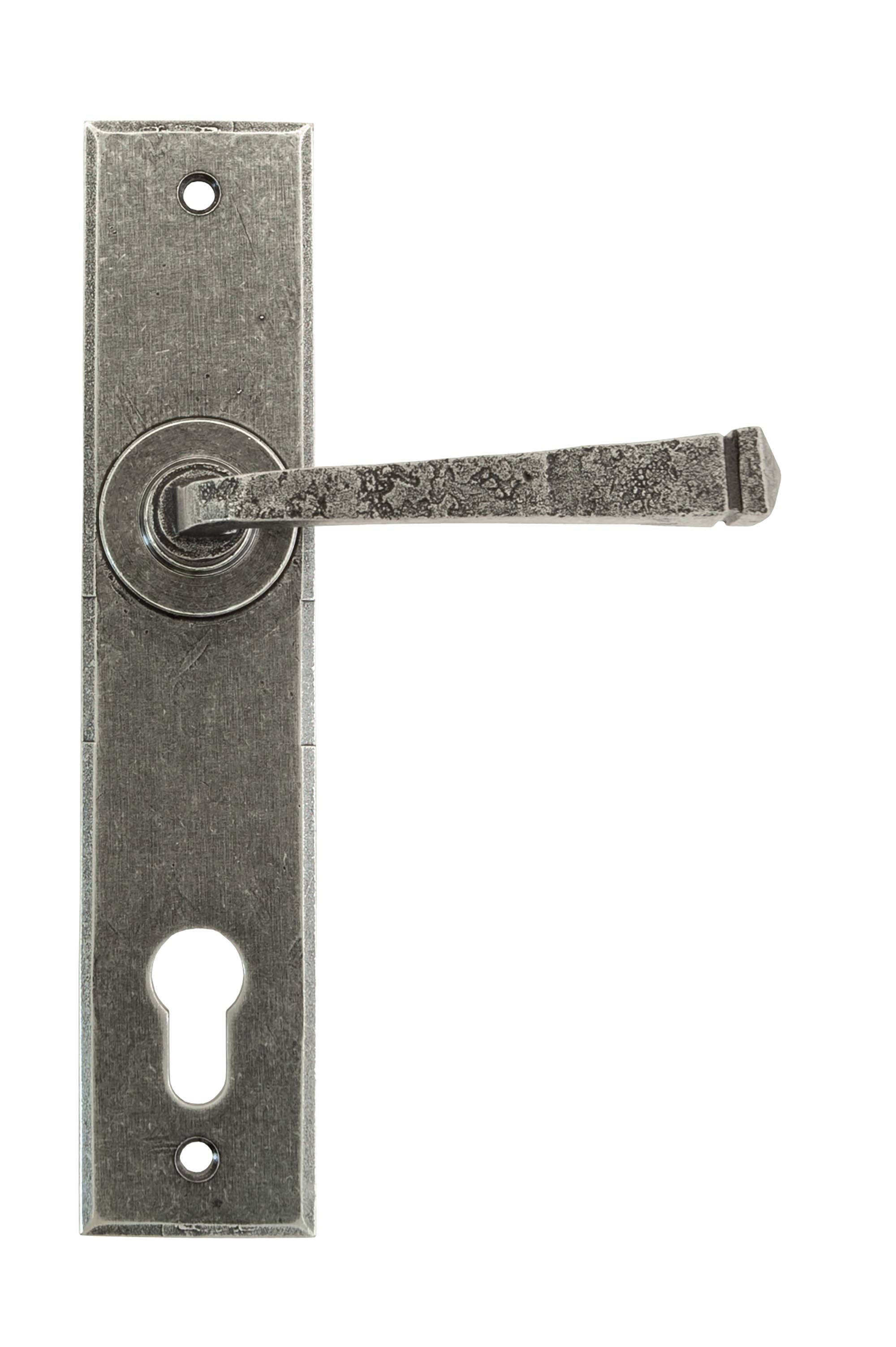 Pewter Avon Lever Espag. Lock Set