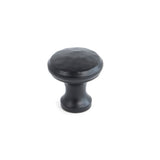 Black Hammered Cabinet Knob - Small