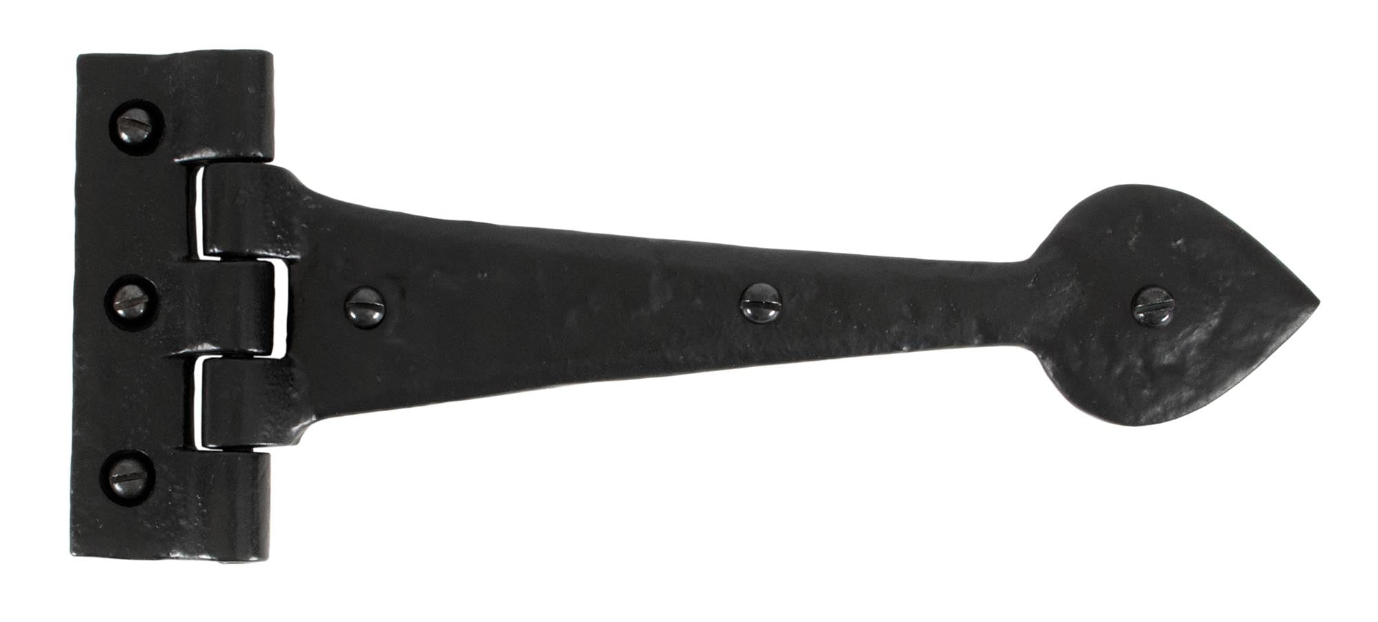 Black Textured 10½" Cast T Hinge (pair)