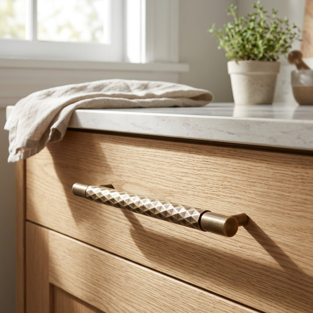 Diamond Cut Cabinet Pull