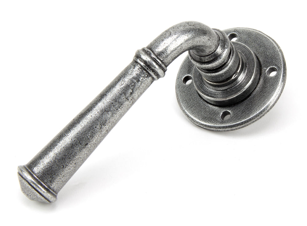 Pewter Regency Lever on Rose Set