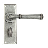 Pewter Regency Lever Bathroom Set