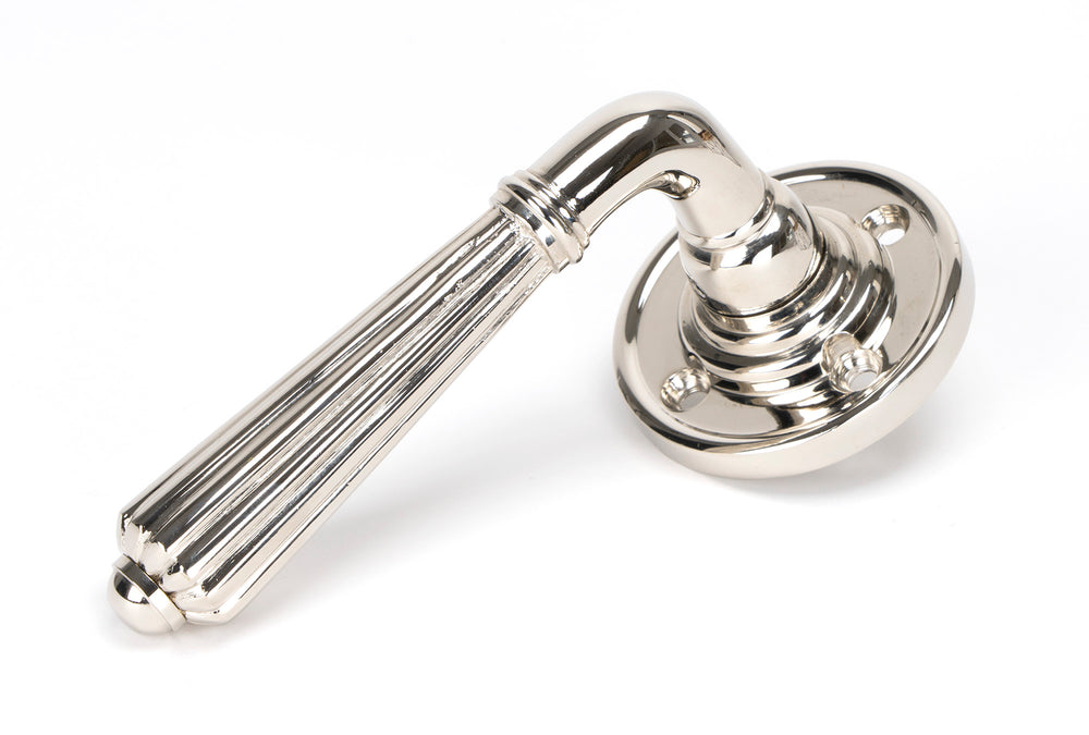 Polished Nickel Hinton Lever on Rose Set