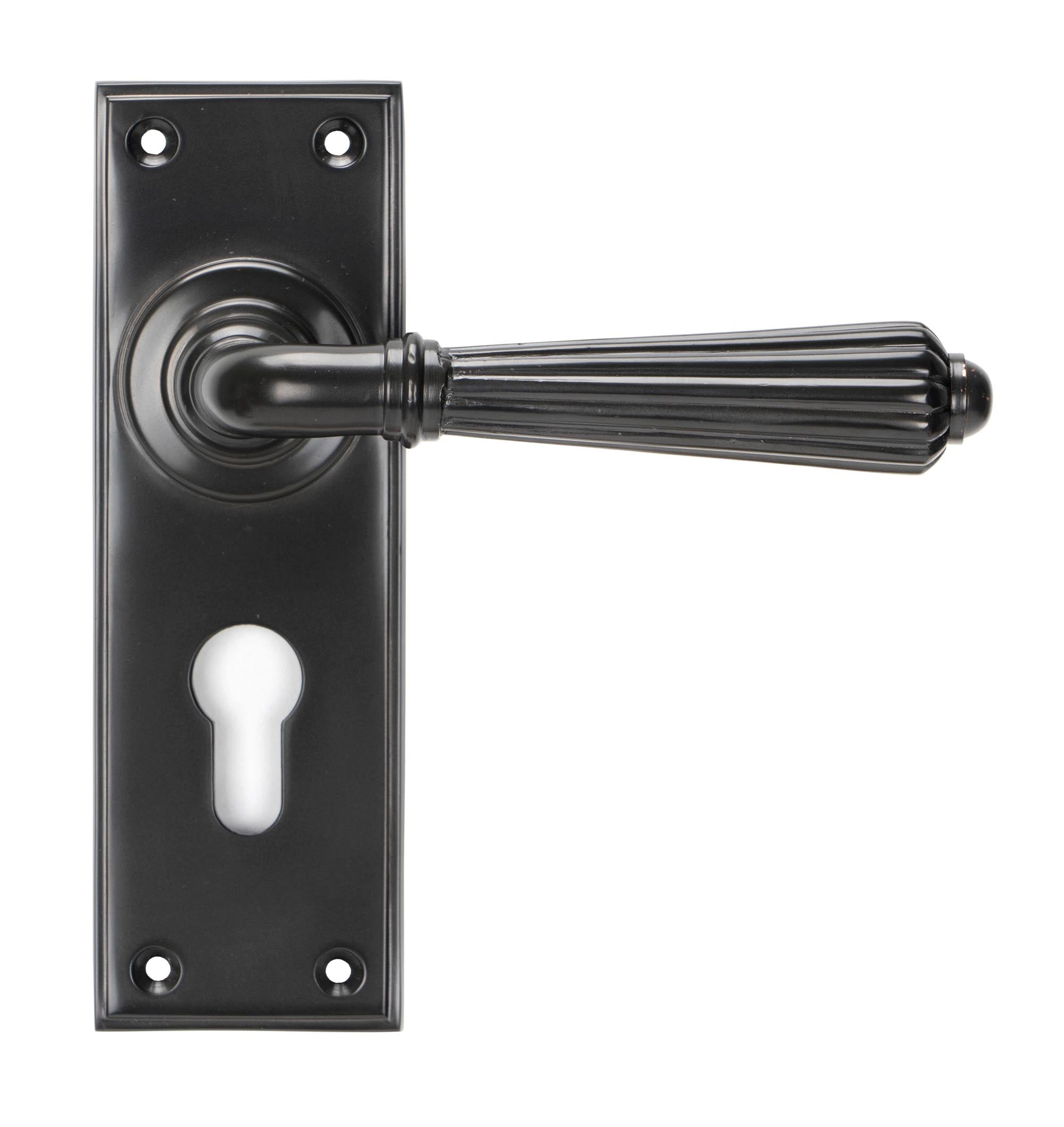 Aged Bronze Hinton Lever Euro Lock Set