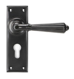 Aged Bronze Hinton Lever Euro Lock Set