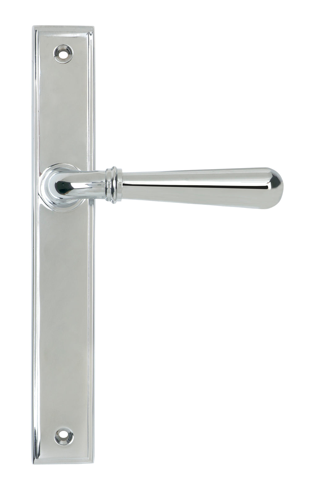 Polished Chrome Newbury Slimline Lever Latch Set