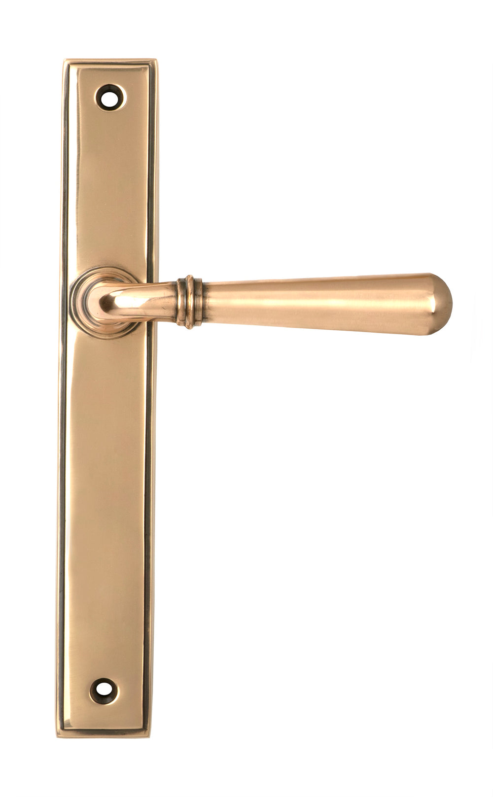 Polished Bronze Newbury Slimline Lever Latch Set