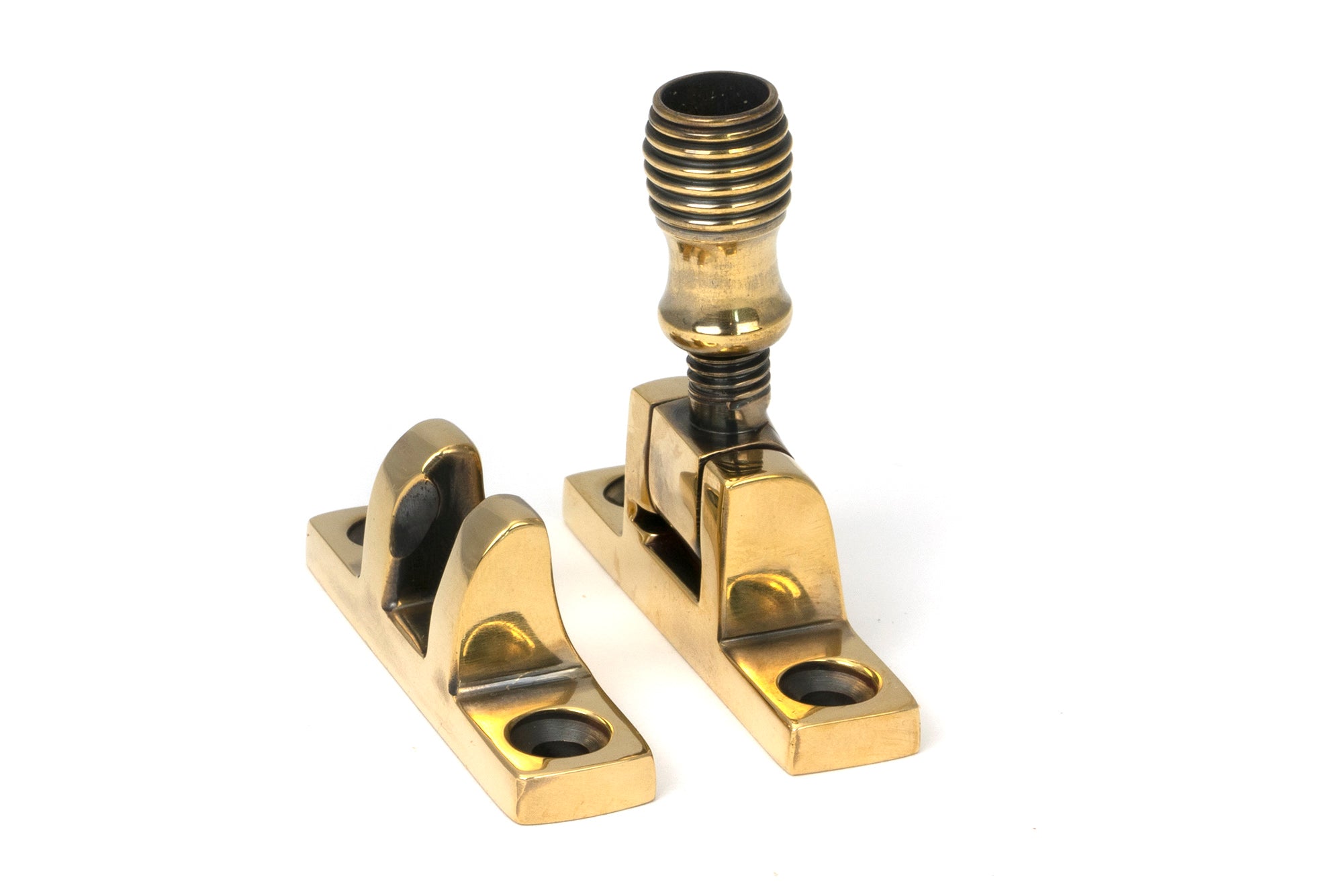 Aged Brass Beehive Brighton Fastener - Narrow (Square)