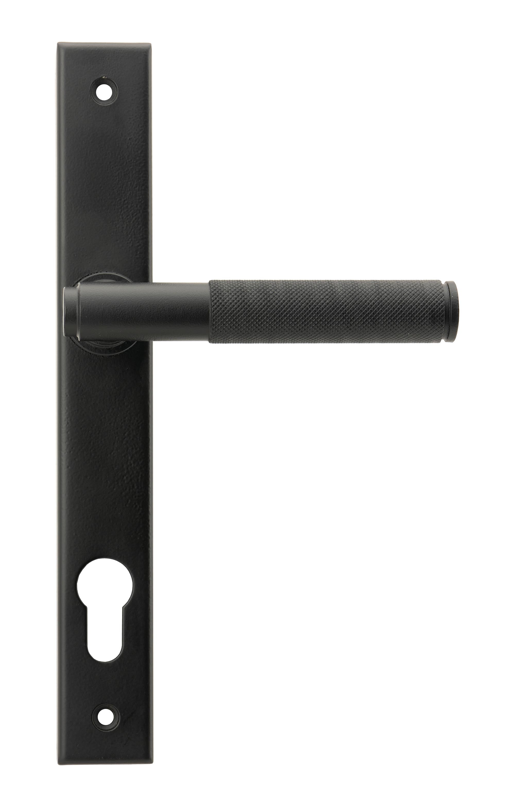 Matt Black Brompton Slimline Lever Espag. Lock Set