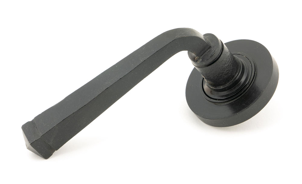 External Beeswax Avon Round Lever on Rose Set (Plain)