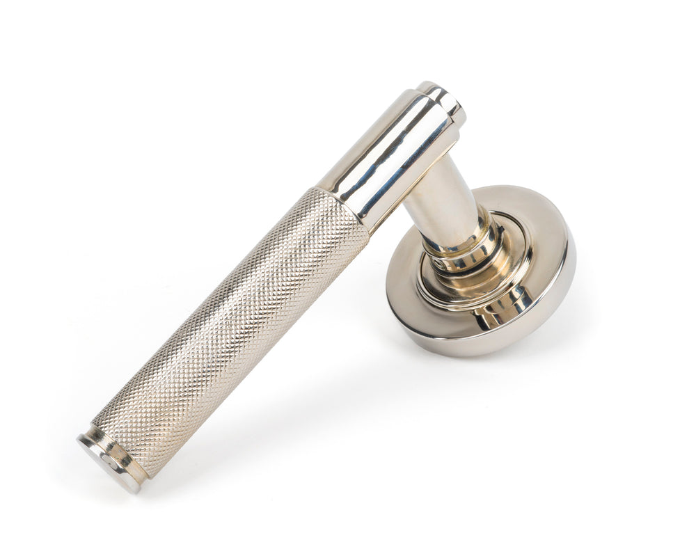 Polished Nickel Brompton Lever on Rose Set (Plain)