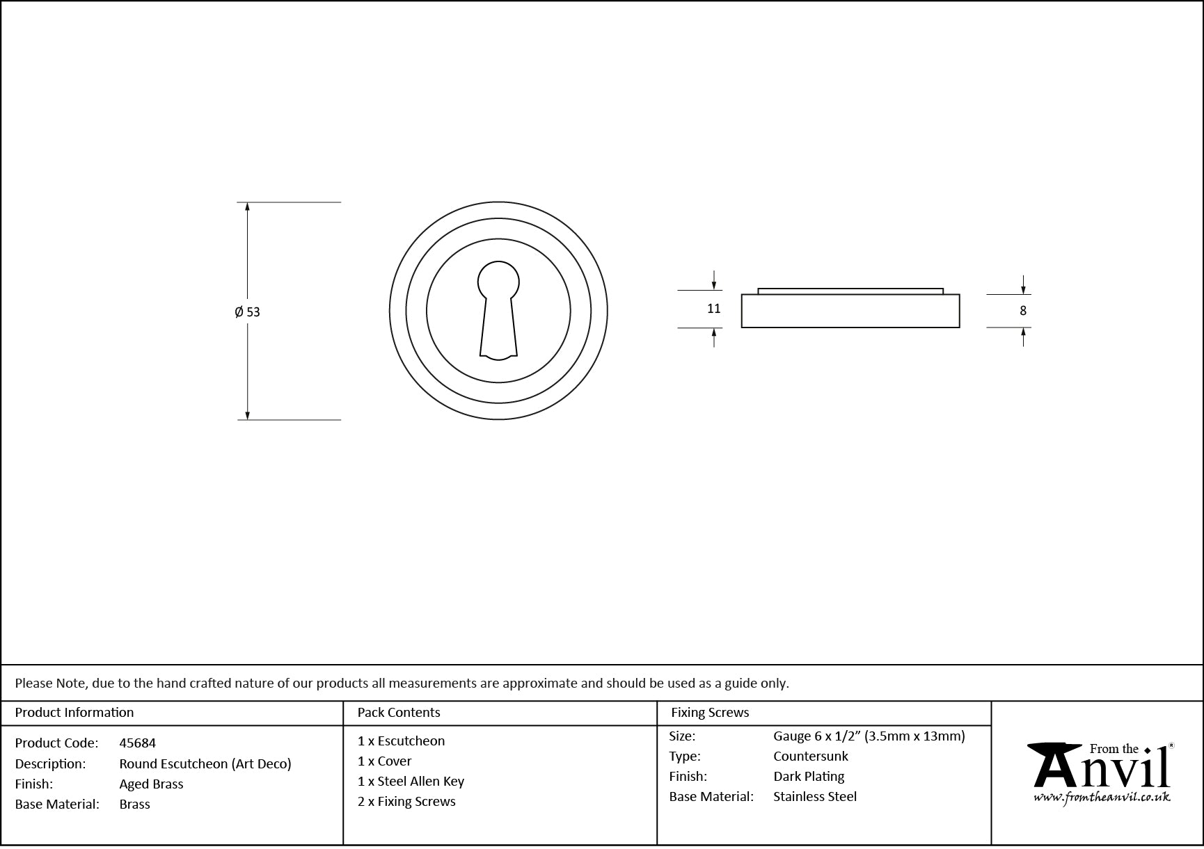 Round Escutcheon