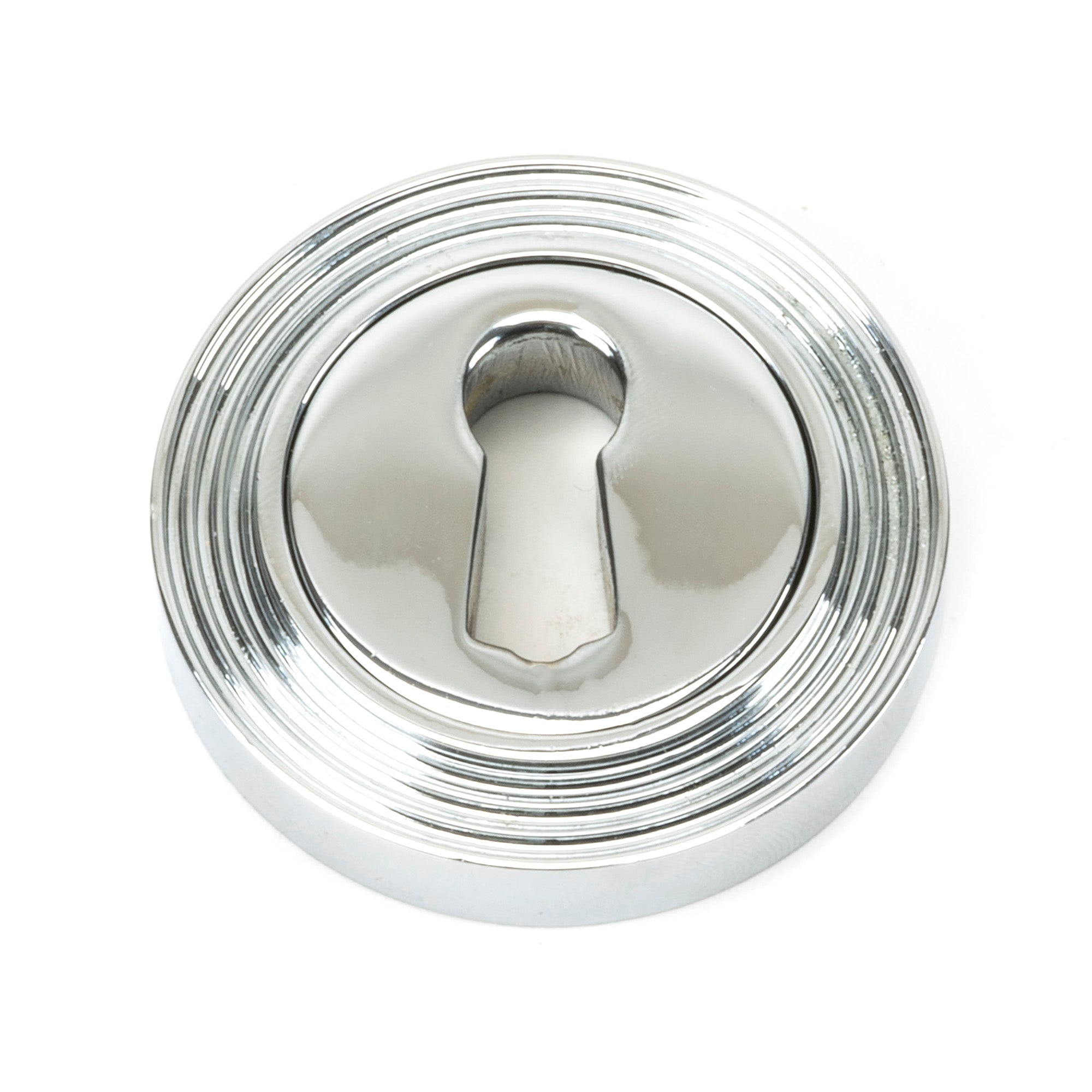 Polished Chrome Round Escutcheon (Beehive)