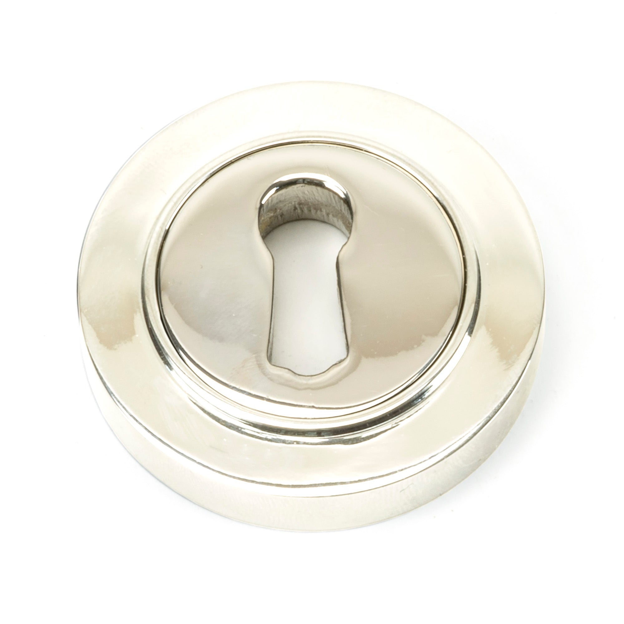 Polished Nickel Round Escutcheon (Plain)