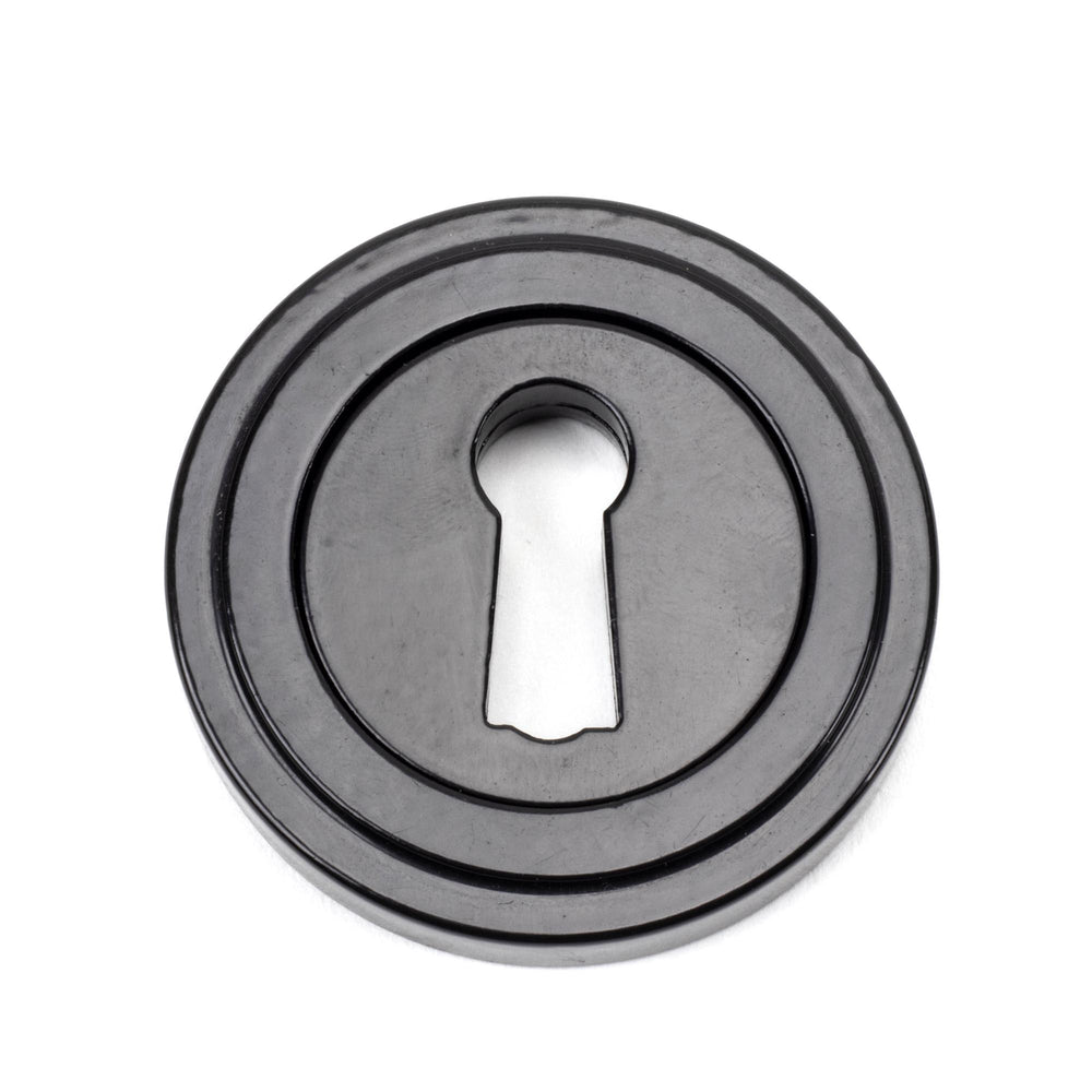 Black Round Escutcheon (Art Deco)