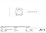 Round Euro Escutcheon