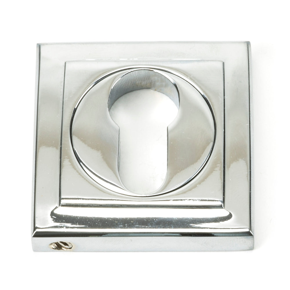 Polished Chrome Round Euro Escutcheon (Square)