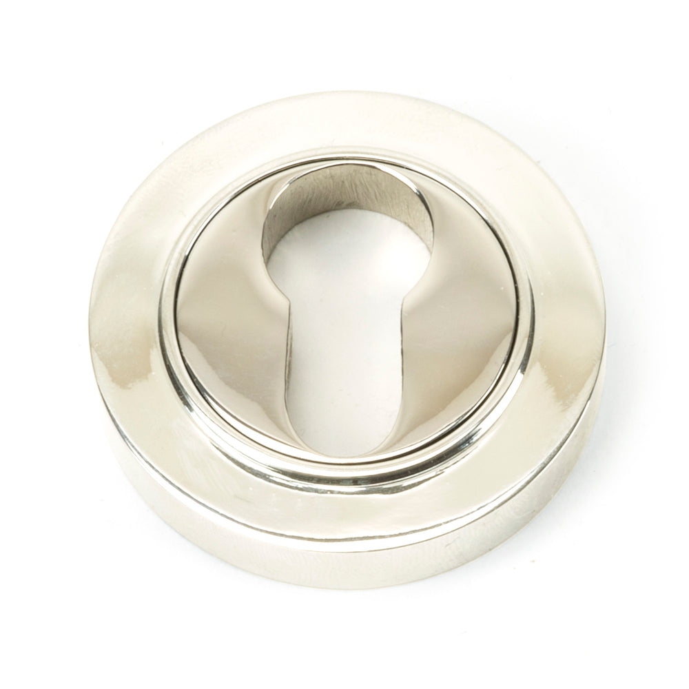 Polished Nickel Round Euro Escutcheon (Plain)