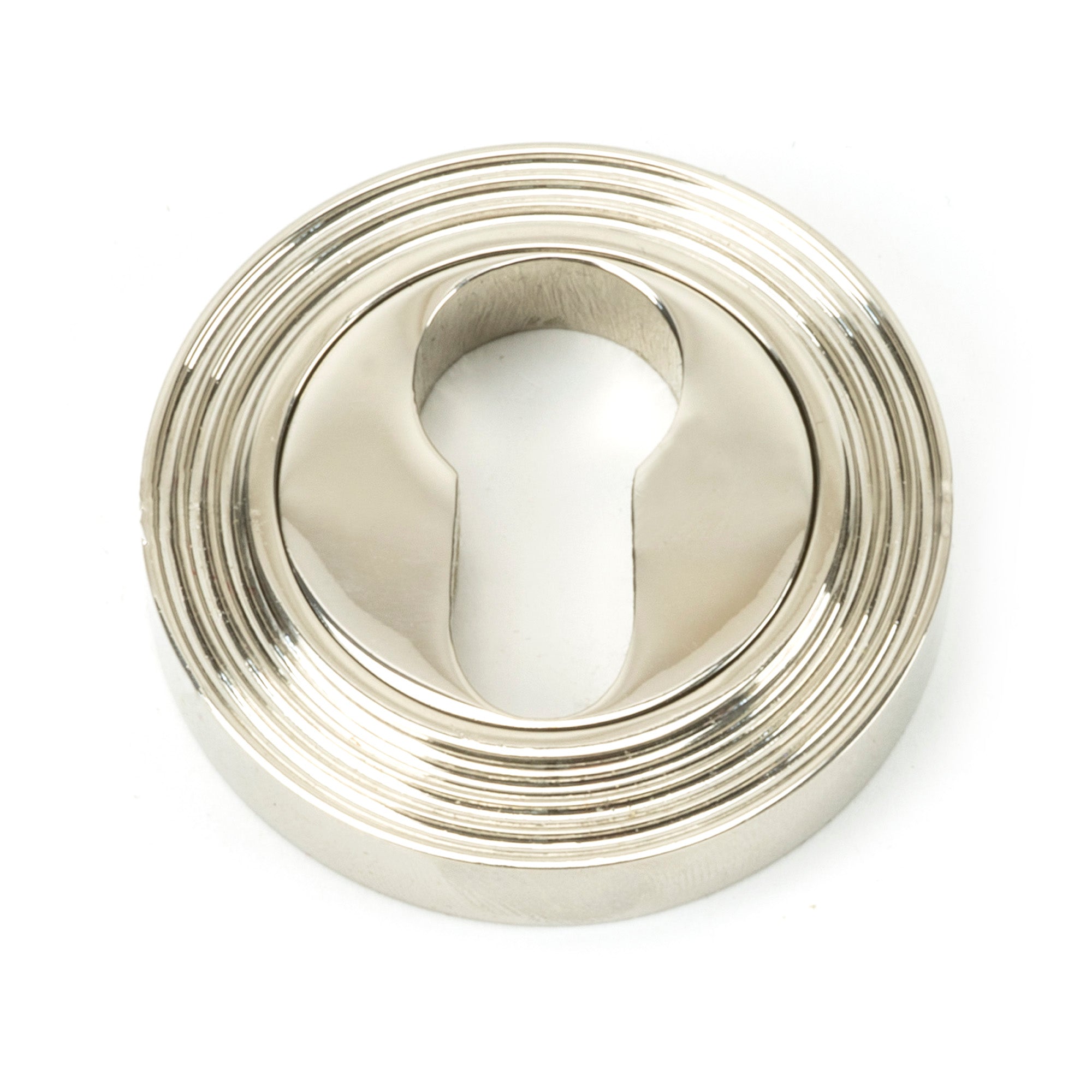 Polished Nickel Round Euro Escutcheon (Beehive)