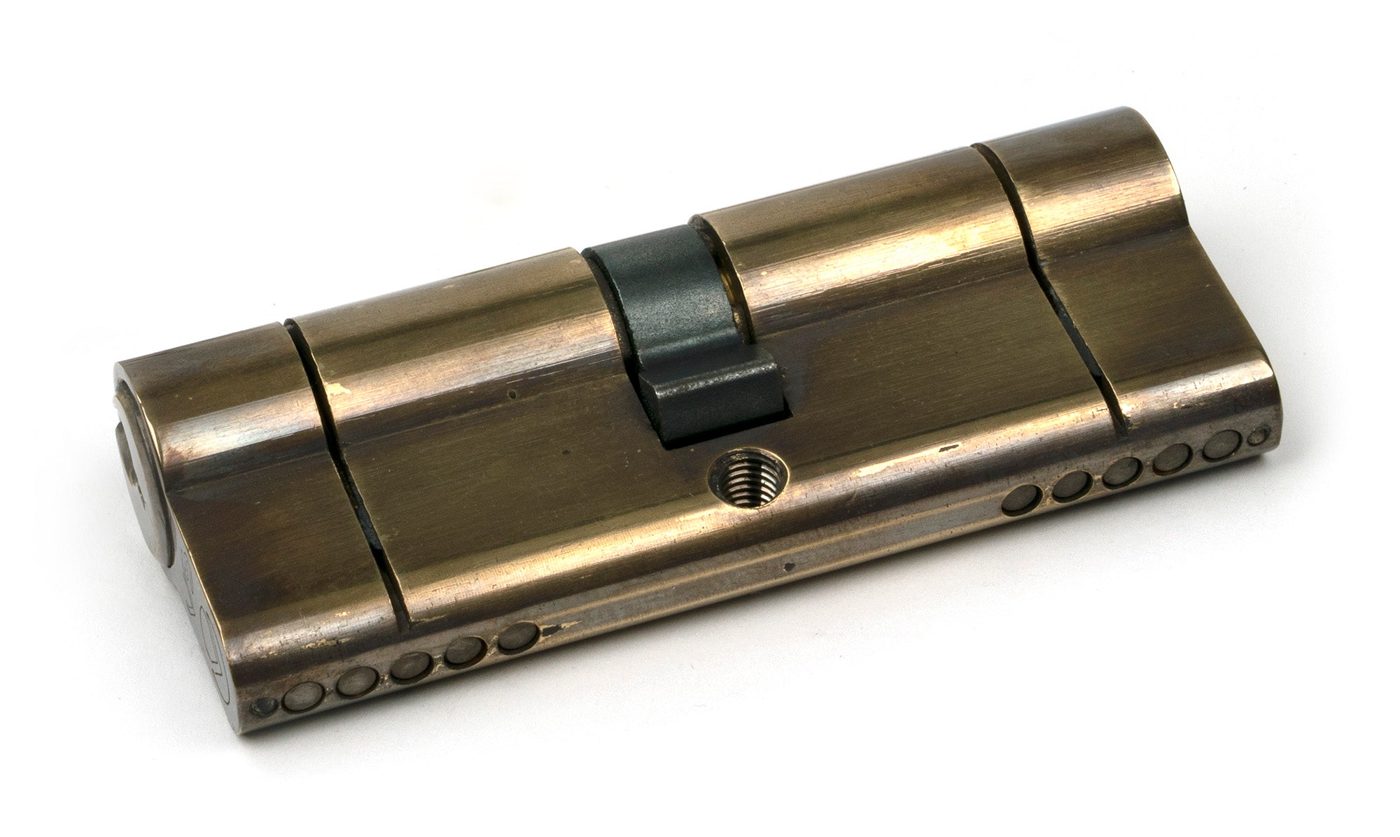Aged Brass 40/40 5pin Euro Cylinder KA