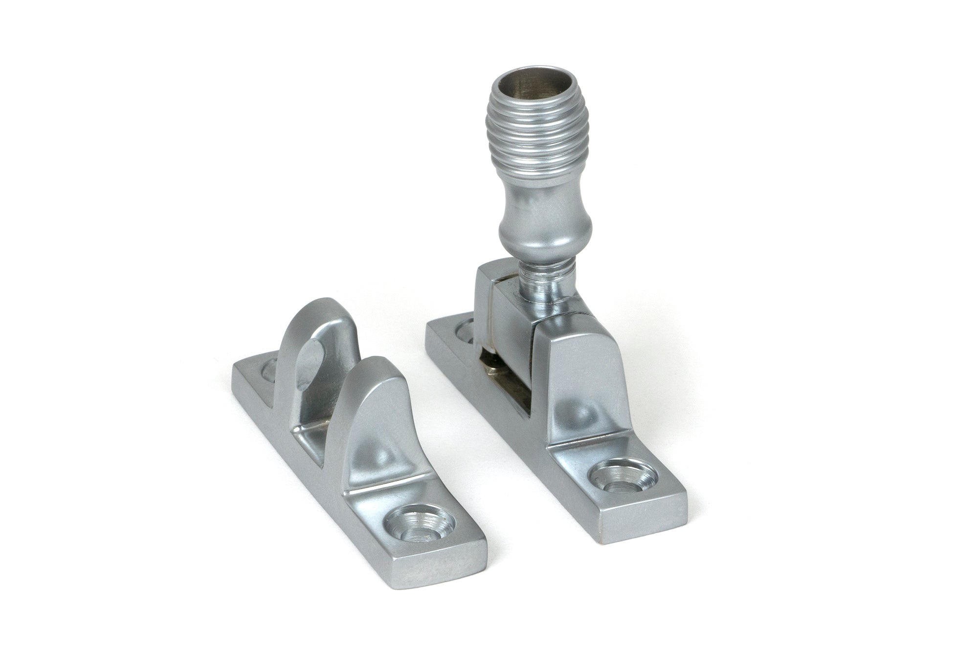 Satin Chrome Beehive Brighton Fastener - Narrow (Square)