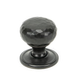 Aged Bronze Hammered Mushroom Cabinet Knob 32mm