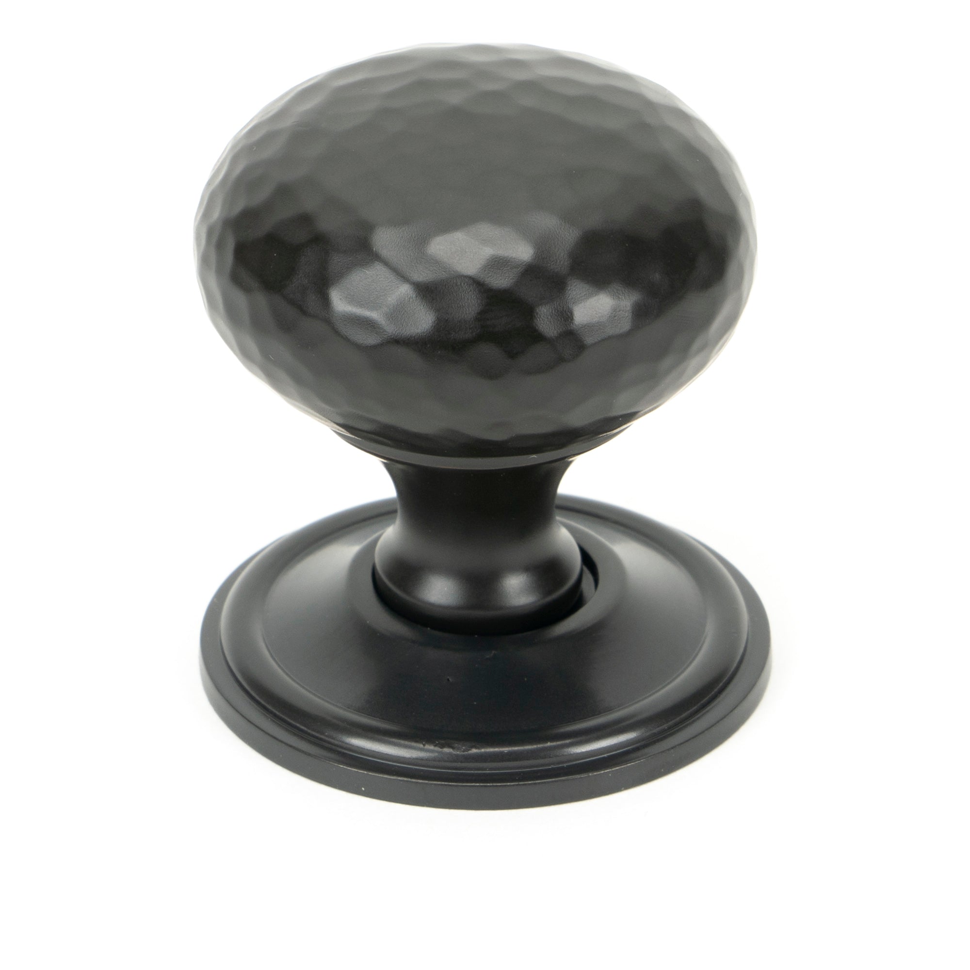 Aged Bronze Hammered Mushroom Cabinet Knob 38mm