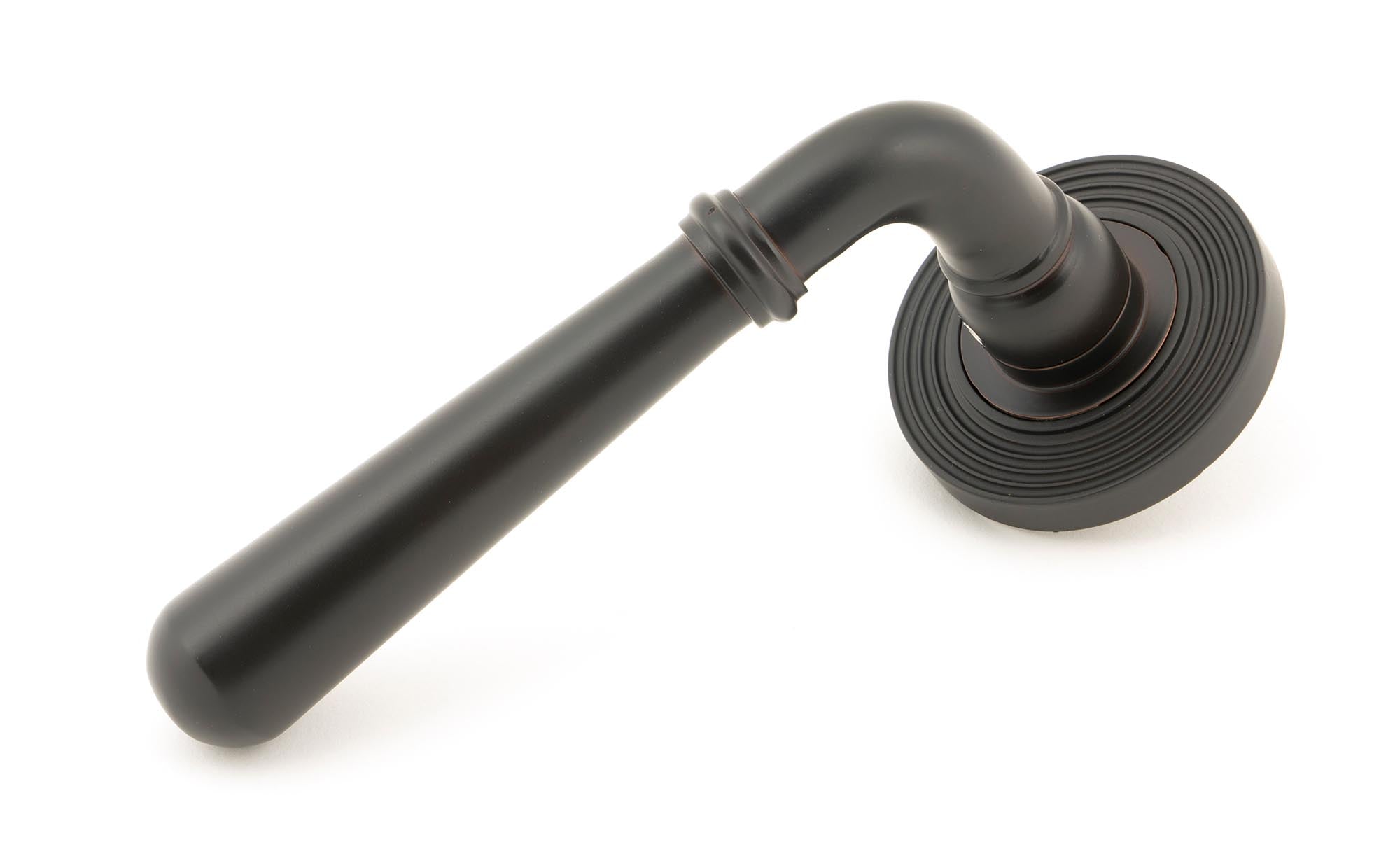 Aged Bronze Newbury Lever on Rose Set (Beehive)
