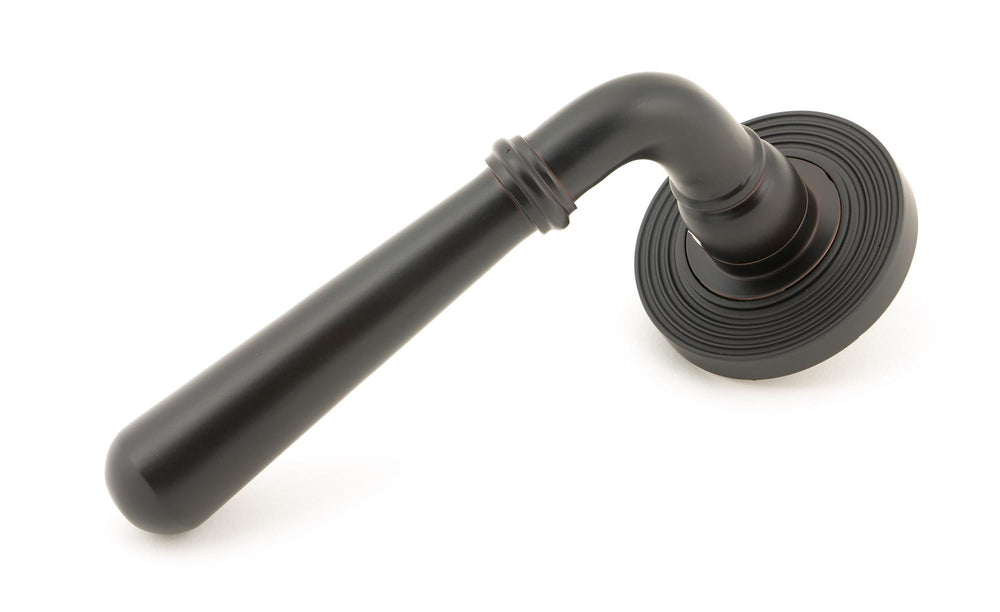 Aged Bronze Newbury Lever on Rose Set (Beehive)