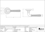 Hammered Newbury Lever on Rose Set (Sprung)
