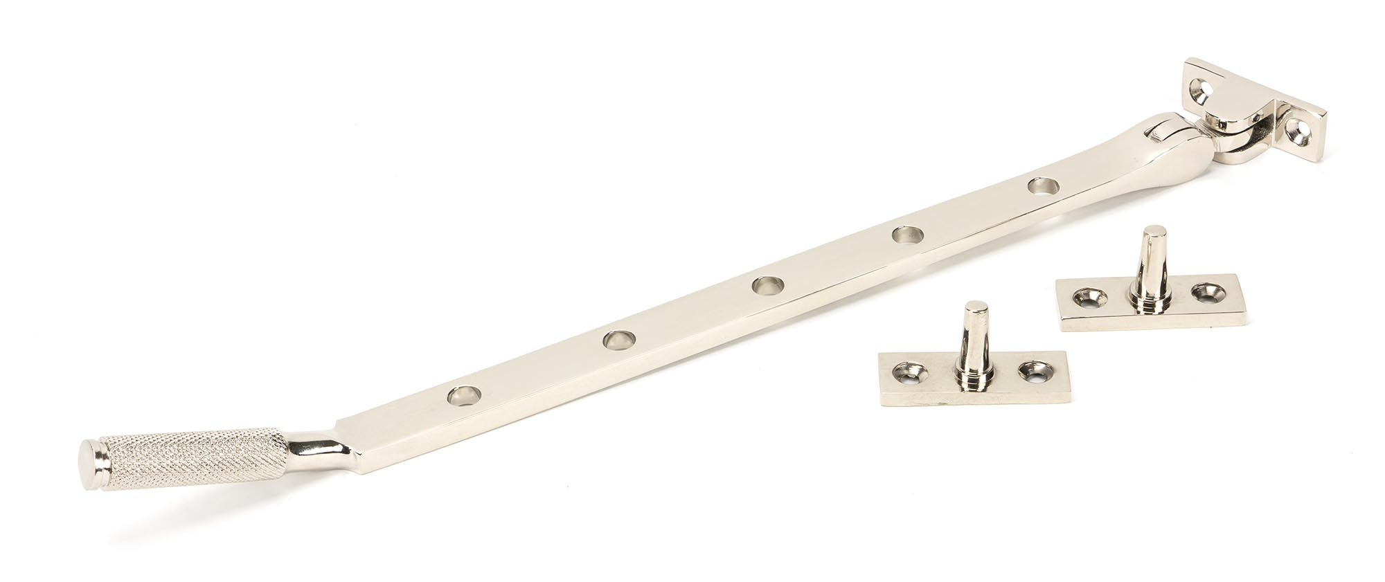 Polished Nickel 12" Brompton Stay